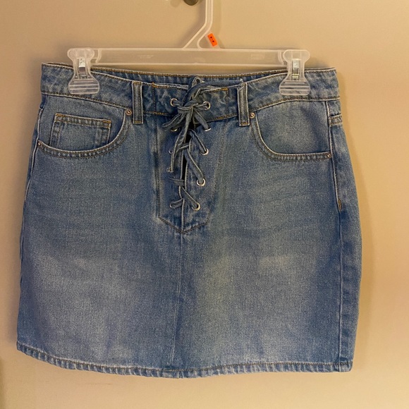 forever 21 denim skirt
